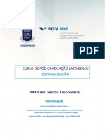 Prospecto MBA Gestão Empresarial 2019