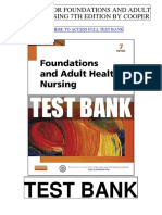 Foundations Adult Health Nursing 7th Cooper Test Bank