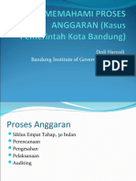 Memahami Proses Anggaran (Kasus Pemerintah Kota Bandung