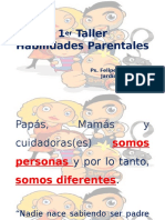 1er Taller Habilidades Parentales - Nadie es perfecto