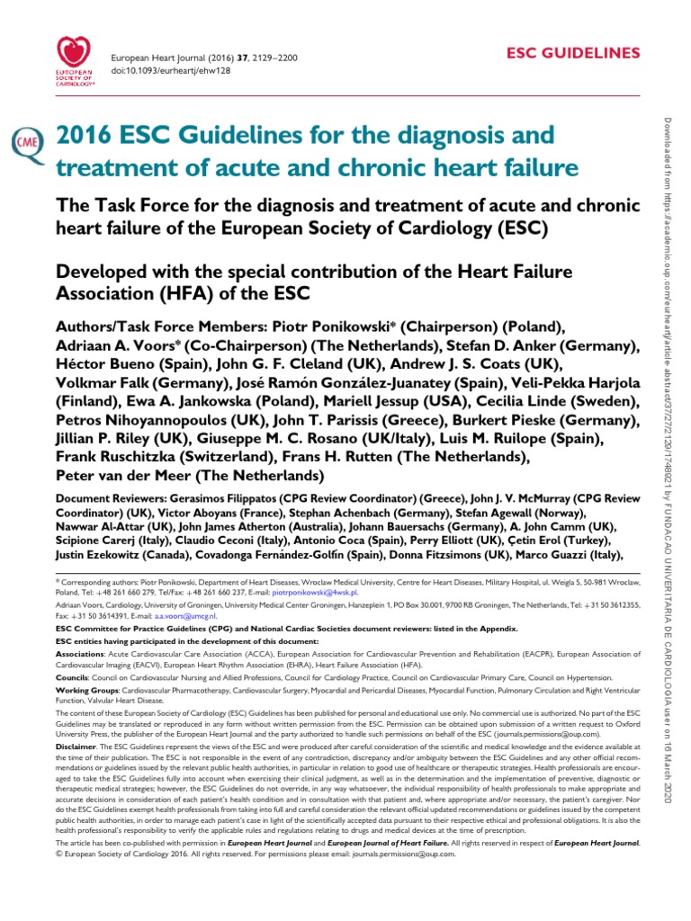 Heart Failure Diagnosis & Treatment | PDF | Myocardial Infarction ...