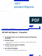 AR SAP STD Reports