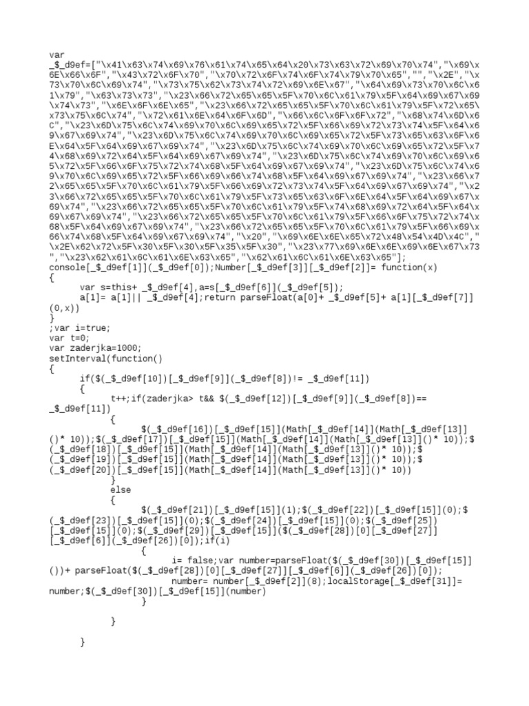 JavaScript Code for Dynamic Number Generation | PDF | X86 Architecture ...