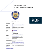 CLASIFICACION DE LOS SERVICIOS DE LA Policía Nacional Bolivariana