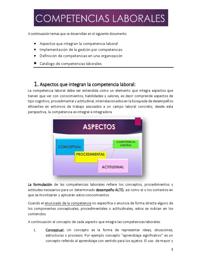 Catálogo de Competencias Laborales | PDF | Planificación | Aprendizaje