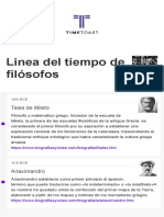 Linea Del Tiempo de Filosofos PDF