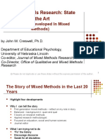 Mixed Methods Research: State of The Art