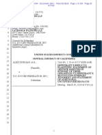 Disputed Facts in WNT-USSF Suit