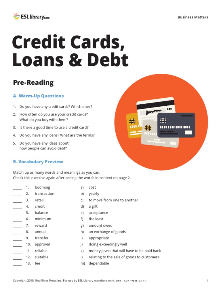 86 - Credit Cards Loans and Debt - Can | PDF | Credit Card | Loans