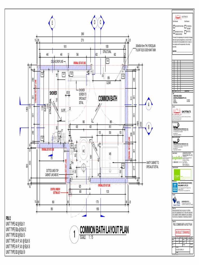 PBU 2 Common Bath Layout Plan | PDF | Buildings And Structures | Business