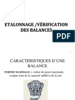 Cours 3 Étalonnage Et Vérification Balance