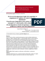 De la era de la migración al siglo de la seguridad: el surgimiento de políticas de control con rostro (in)humano