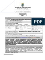 Plano-De-Ensino-Disciplina - Transmissão de Calor