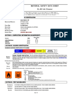 Hitachi Material Safety Data Sheet CL 83 Ink Cleaner