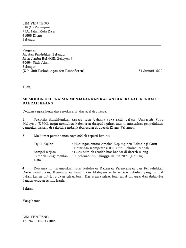 Surat Memohon Kebenaran Jpn Pdf