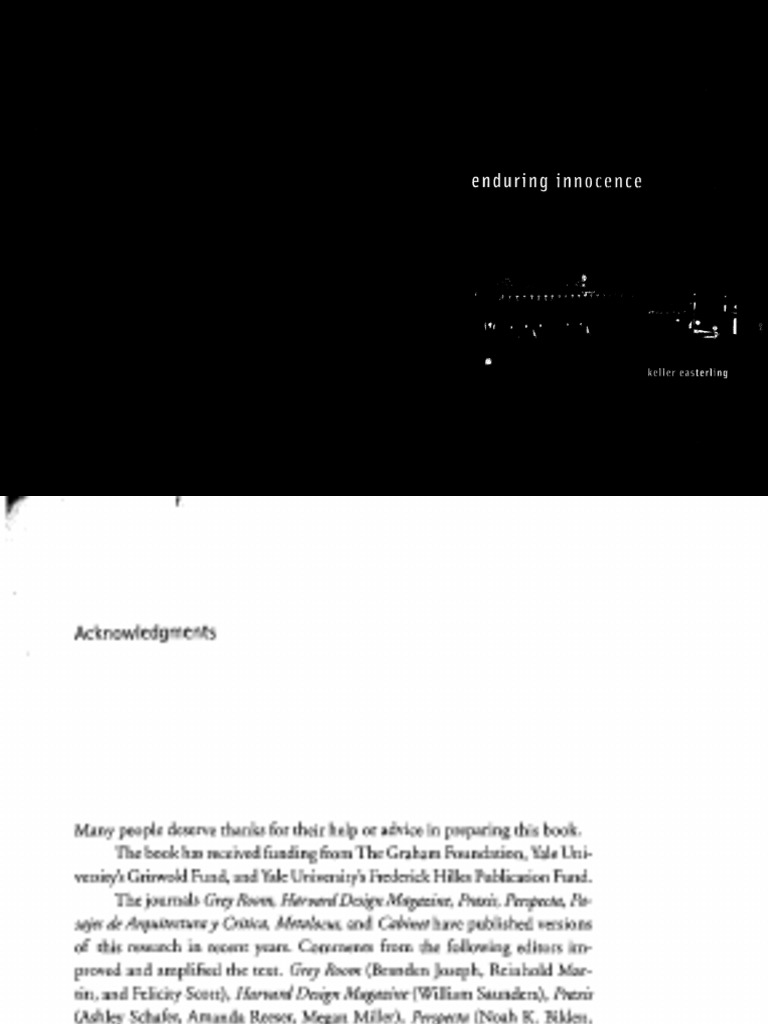 Keller Easterling - Enduring Innocence (2005) PDF | PDF | Space
