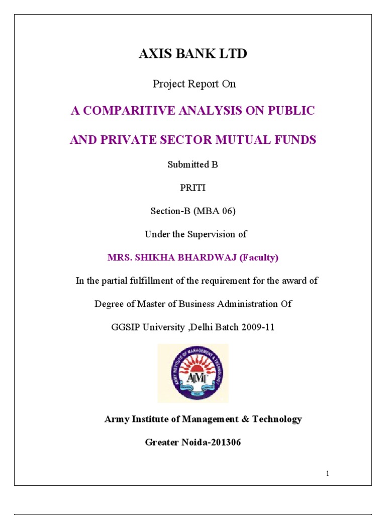 Comparative Analysis of Mutual Funds | PDF | Investment Fund | Stocks