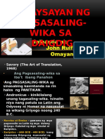 Kasaysayan NG Pagsasaling Wika Sa Daigdigpptx
