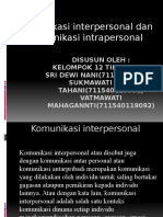 Komunikasih Interpersonal Dan Intrapersonal