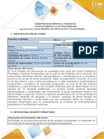 Syllabus del curso  - Modelos de intervención en psicología (2)