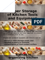 Proper Storage of Kitchen Tools and Equipment