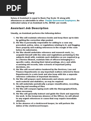 Assistant in Punjab Police