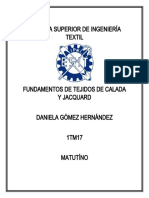 Fundamentos de tejidos de calada y Jacquard