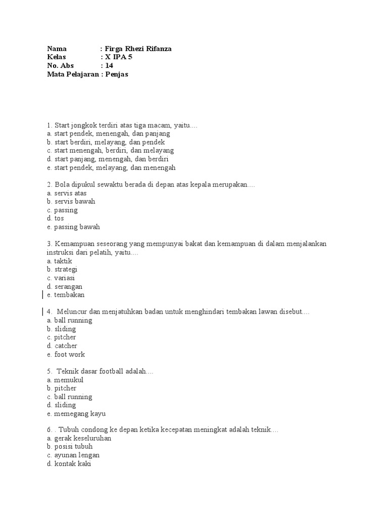 Soal 10a5 Pdf