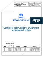 Contractor Health - Safety - Environment Management System - CHSEMS PDF