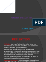 Reflection and ADO. Net: Karthik Eetur