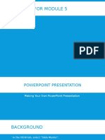 PowerPoint Presentation Exercise