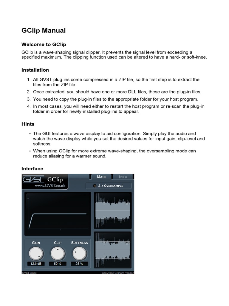 GClip Manual | PDF | Mac Os | Digital Technology