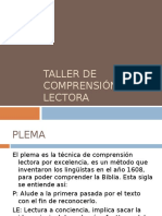 Taller de comprensión lectora