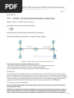 CCNA 1 v60 ITN Practice Skills Assessment Packet Tracer Exam Answers