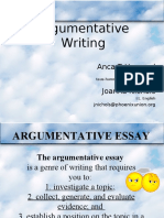Argument Essay Note