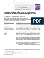 Evaluation of A Combustion Model For The Simulation of Hydrogen Spark-Ignition Engines Using A CFD Code PDF
