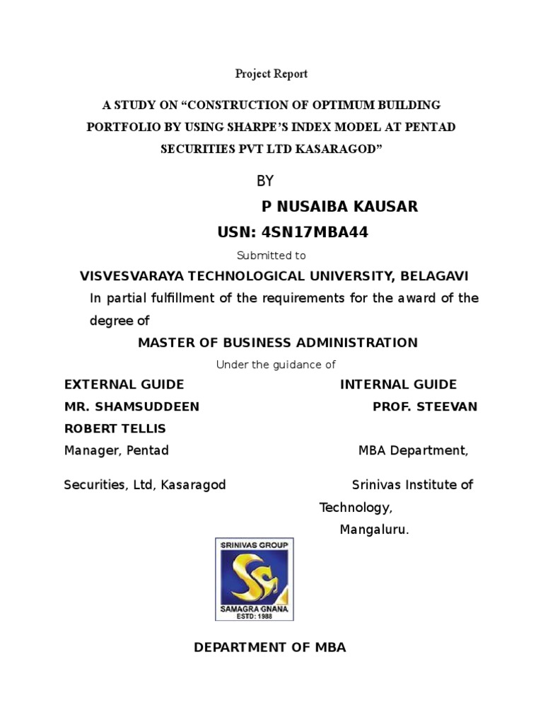 Optimal Building Portfolio Analysis | PDF | Diversification (Finance ...