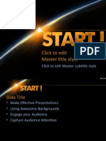 Start PowerPoint Template With Dark Horizon 4x3