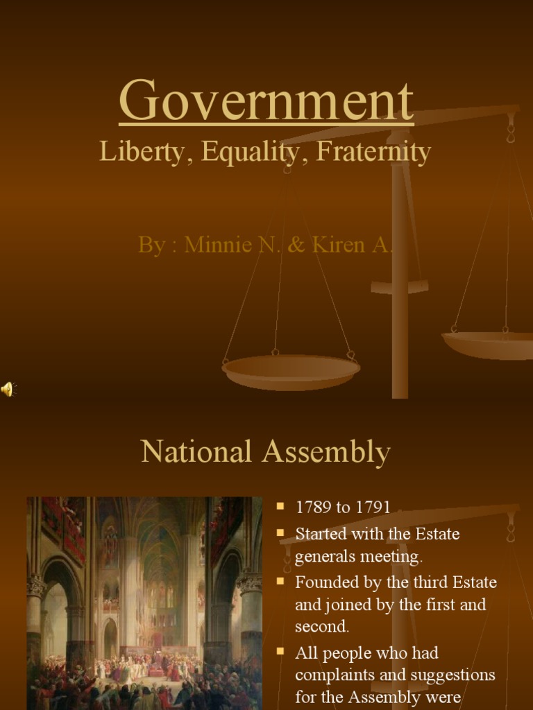 Government: Liberty, Equality, Fraternity | PDF | Maximilien ...