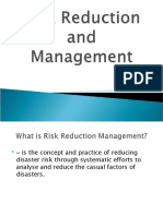 Risk Reduction Management