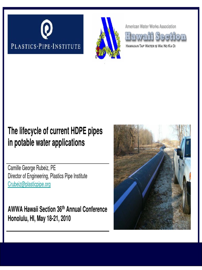 AWWA HDPE.pdf Plumbing Pipe (Fluid Conveyance)