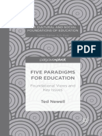 (The Cultural and Social Foundations of Education) Ted Newell (Auth.) - Five Paradigms For