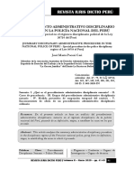 Procedimiento Administrativo Disciplinario Sumario en La Policía Nacional Del Perú - Autor José María Pacori Cari