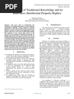 Patenting of Traditional Knowledge and Its Relevance (Intellectual Property Rights)