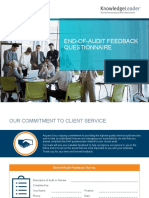 End-of-Audit Feedback Questionnaire