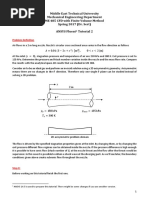 Middle East Technical University Mechanical Engineering Department ME 485 CFD with Finite Volume Method Spring 2017 (Dr. Sert)
