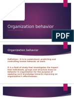 Organization Behavior Fymms