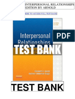 Interpersonal Relationships 7th Arnold Test Bank