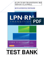 LPN RN Transitions 3rd Claywell Test Bank