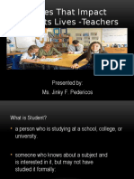 Forces That Impact Students' Lives - 4 Key Influences on Students According to Teachers